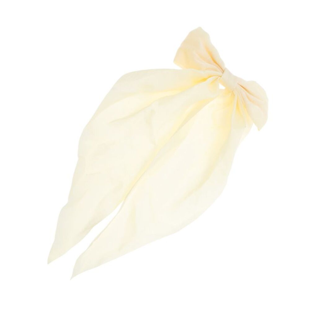 Bow Ribbon Duckbill Hair Clips Hairdo Clip Beige